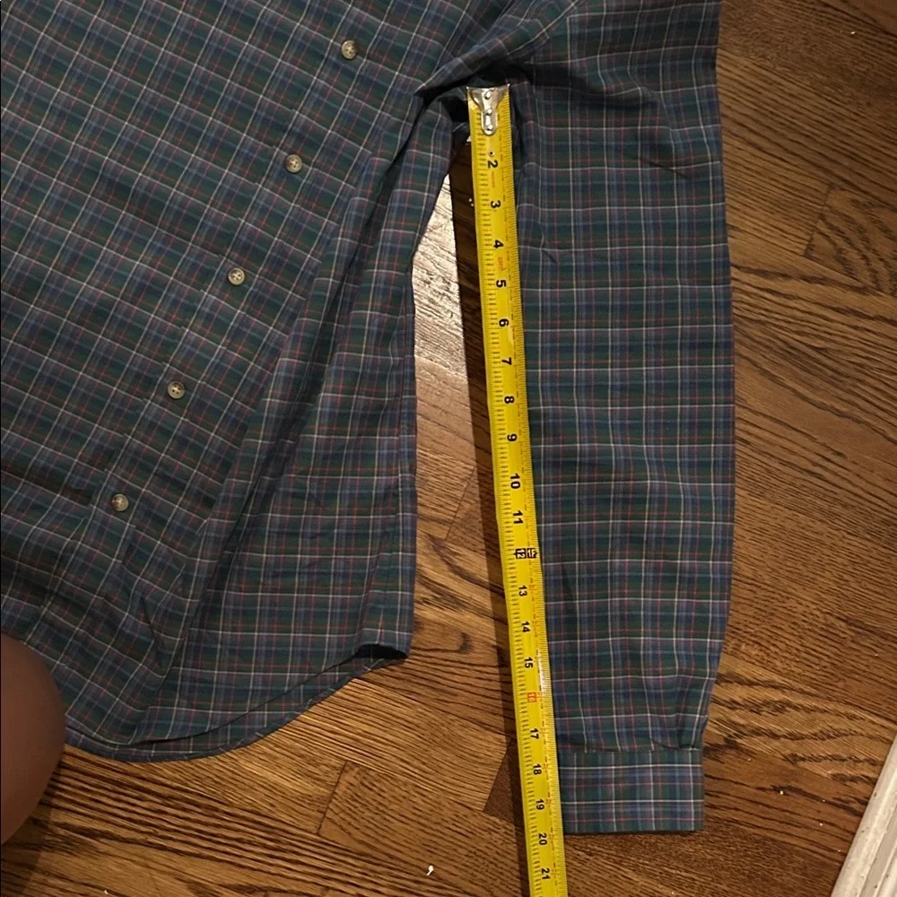 Polo Ralph Lauren Navy and Green Plaid Shirt